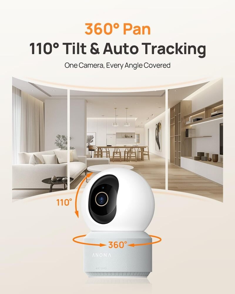 Anona 4K Indoor Security Camera Review: AI WiFi 6 Baby & Pet Monitor with 8X Zoom