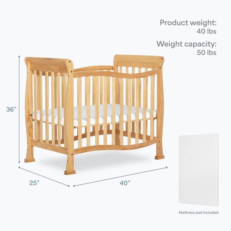 Dream On Me Violet 4-in-1 Convertible Mini Crib