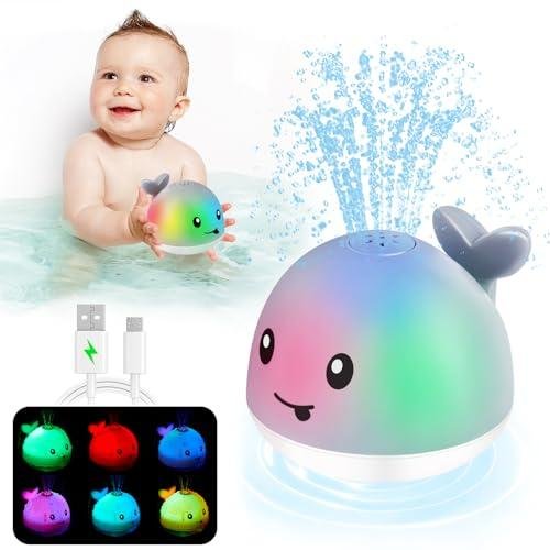 Rechargeable Whale Baby Bath Toy Review: The Best Light-Up Water Spraying Bath Toy