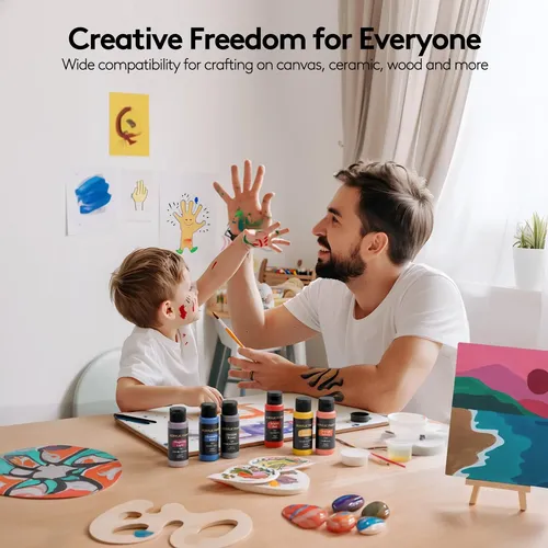 Washable paint, complete kit