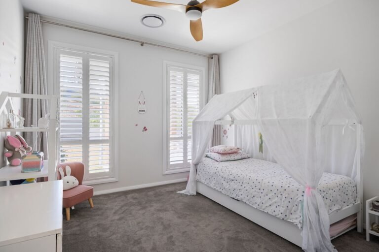 Organizing a child's bedroom.